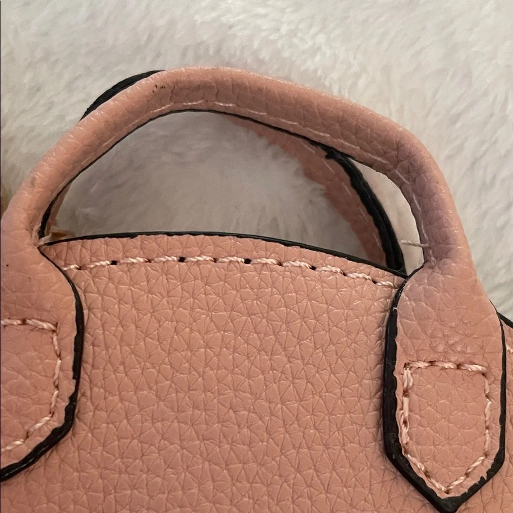 Keychain & Coin purse Charm-Dusty Rose—New-Vegan
